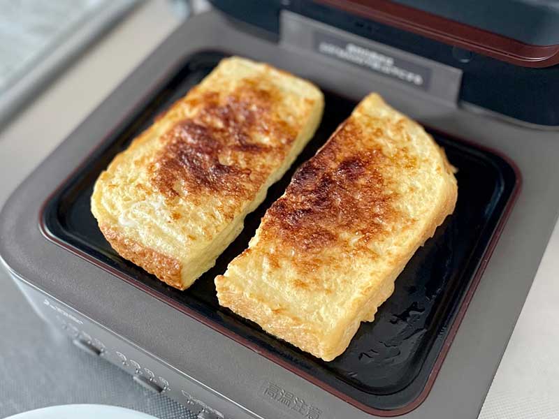 ブレッドオーブンで焼いたフレンチトースト